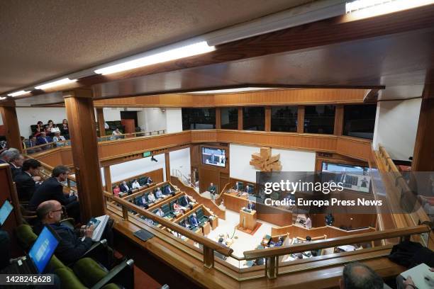 General view of a general policy debate, in the Basque Parliament, on 22 September, 2022 in Vitoria-Gasteiz, Alava, Euskadi, Spain. During the...