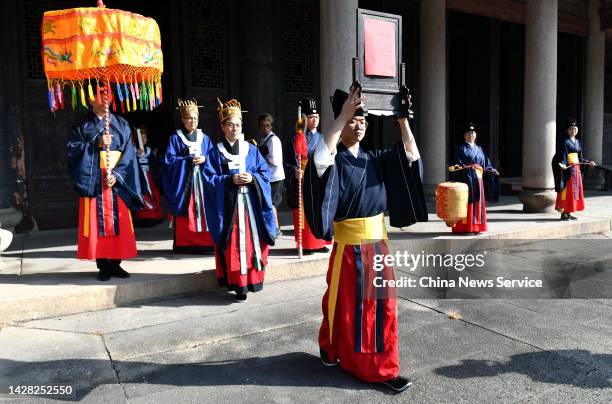 Confucian Ritual 19 Fuzhou Confucian Temple Stock Photos, High-Res Pictures, and Images ...