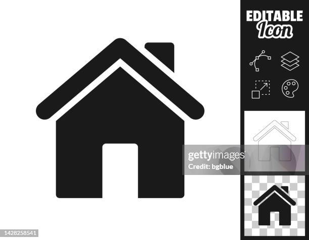 home. icon for design. easily editable - entrance hall stock illustrations