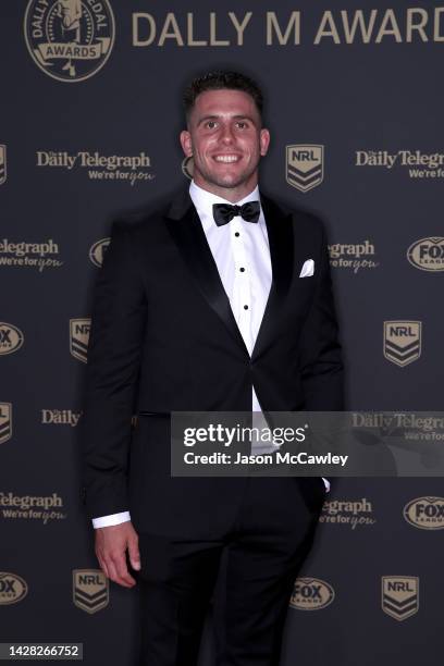 Adam Elliott of the Raiders arrives ahead of the 2022 Dally M Awards at The Winx Stand, Royal Randwick Racecourse on September 28, 2022 in Sydney,...