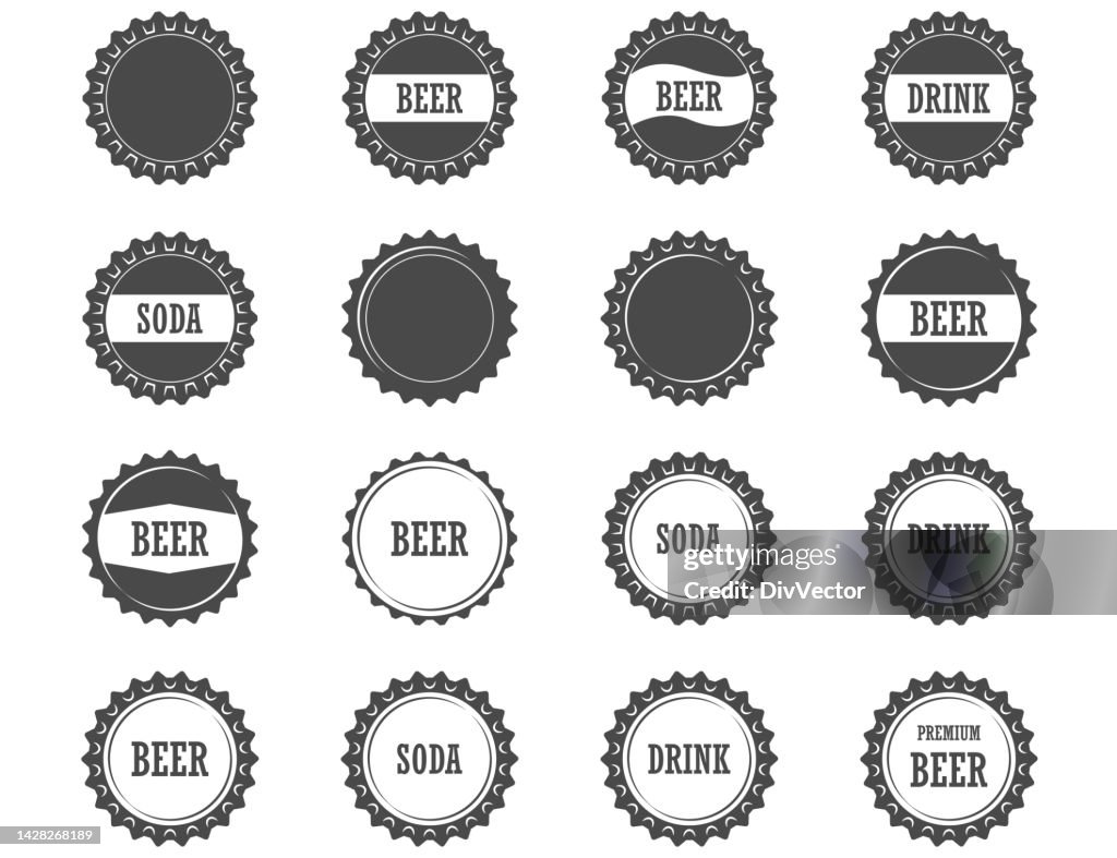 Vektorsymbol für Flaschenverschluss