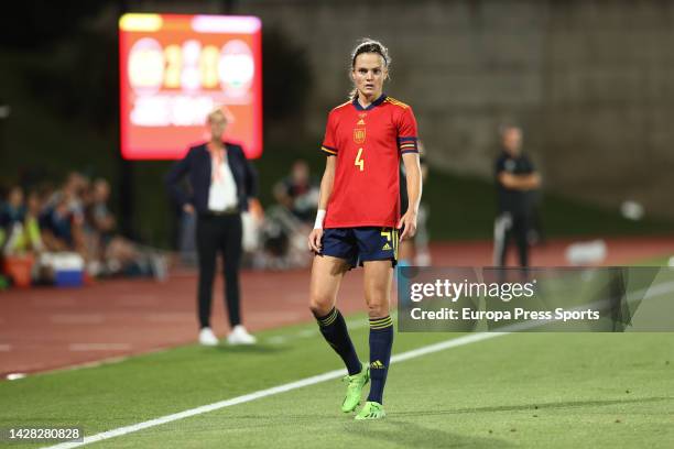 Irene Paredes of Spain looks on during the Women's World Cup qualification, Group B, played between Spain and Hungary at Ciudad del Futbol on...