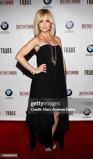 Mena Suvari at the Boston Common Magazine's Cover Party With Mena Suvari at TRADE Restaurant on April 12, 2012 in Boston, Massachusetts.