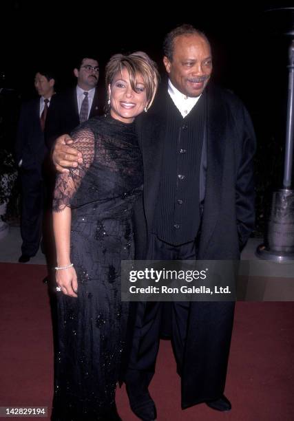 Singer Paula Abdul and entertainment industry mogul Quiny Jones attend the 38th Annual Grammy Awards Pre-Party Hosted by Clive Davis and Arista...