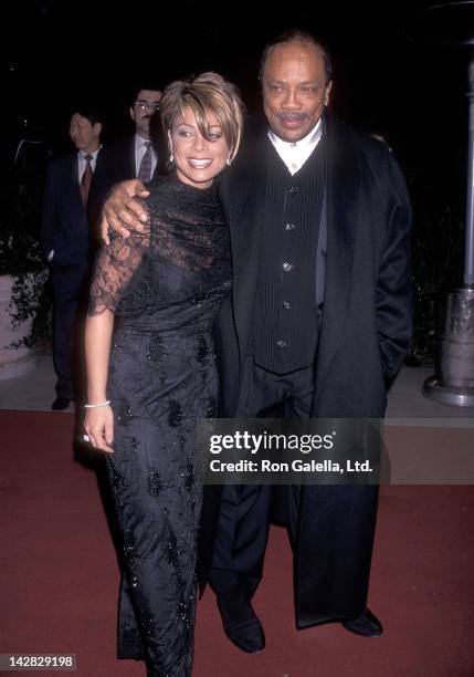 Singer Paula Abdul and entertainment industry mogul Quiny Jones attend the 38th Annual Grammy Awards Pre-Party Hosted by Clive Davis and Arista...