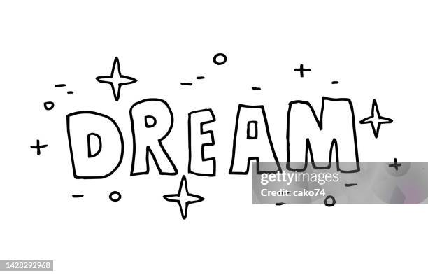 Hand Drawn Dream Lettering Vector Illustration High-Res Vector Graphic ...