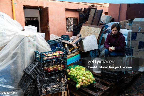 Marichka lives in Lviv, tries to come and help in the volunteer kitchen as often as possible on September 23, 2022 in Lviv, Ukraine. At the beginning...