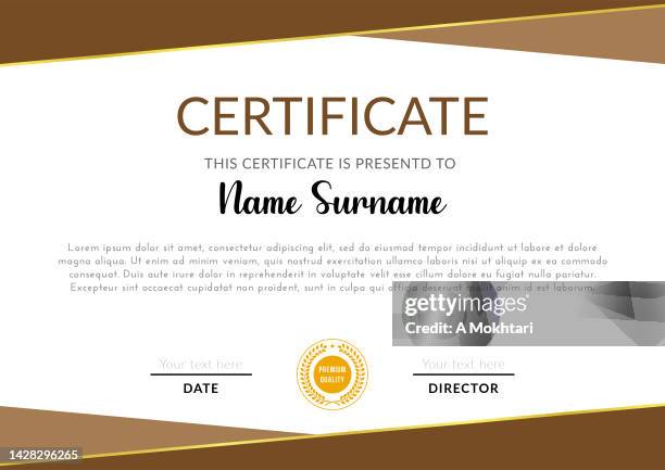 certificate of achievement template.
for diploma, prizes, business, certificates, universities, schools and companies. - certificate template stock illustrations