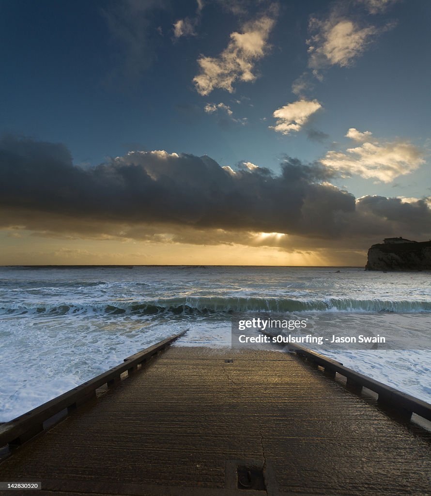 Slipway sunset