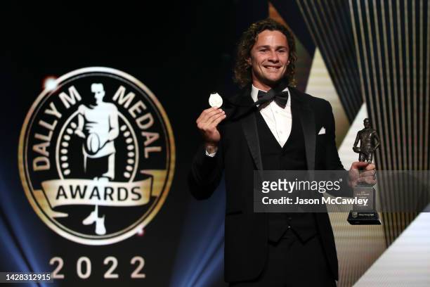 Dally M medallist Nicholas Hynes poses for a photo during the 2022 Dally M Awards at The Winx Stand, Royal Randwick Racecourse on September 28, 2022...