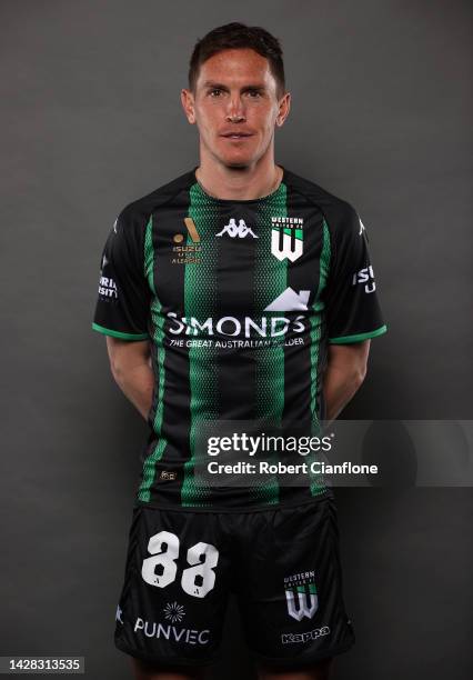 Neil Kilkenny of Western United poses during the Western United A-League Men's 2022-23 headshots session at The Hangar on September 28, 2022 in...