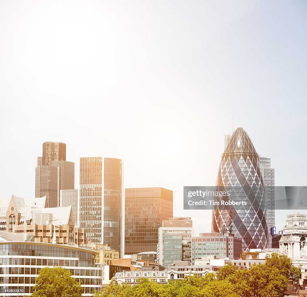 London skyline.