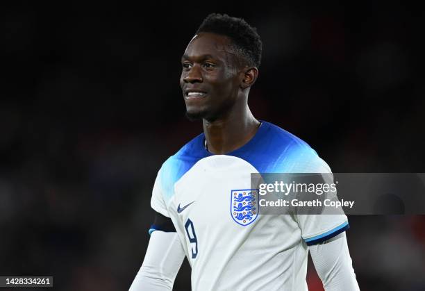 Folarin Balogun of England during the International Friendly between England U21 and Germany U21 at Bramall Lane on September 27, 2022 in Sheffield,...