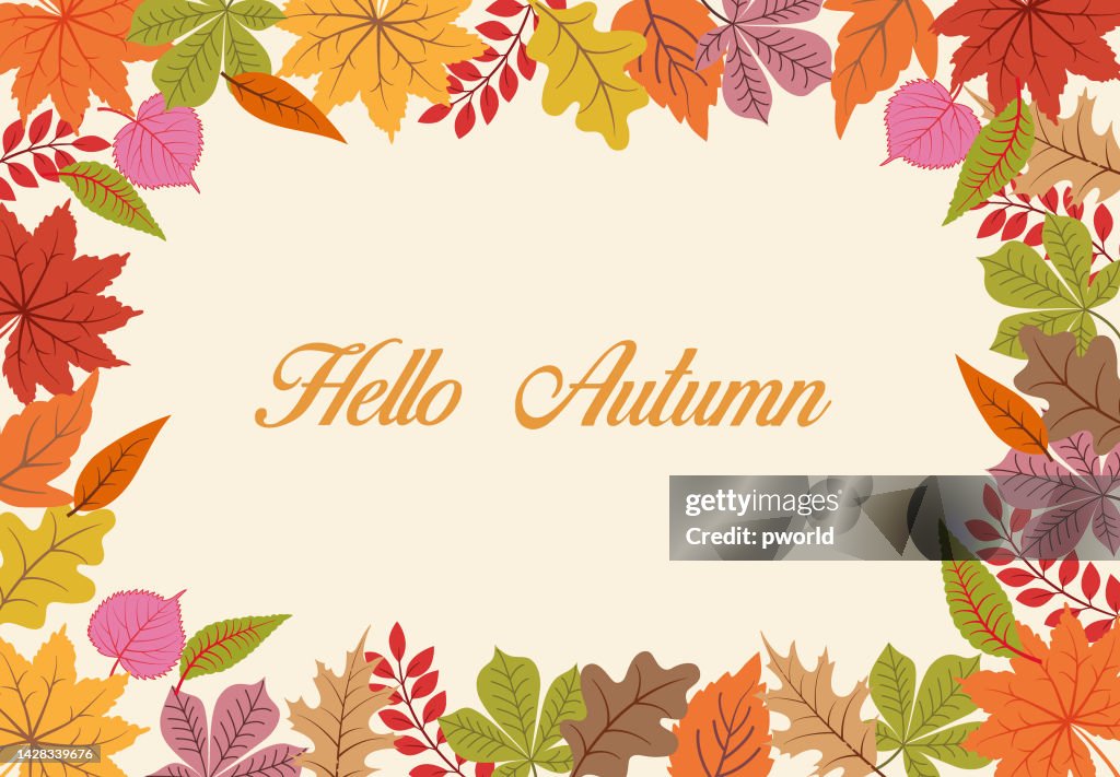 Automn Frame Autumn Frame High-Res Vector Graphic - Getty Images
