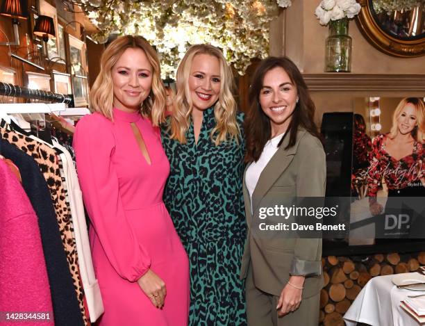 Kimberley Walsh, Amy Walsh and Louisa Lytton attend the launch of Dorothy Perkins' second collaboration with Kimberley Walsh, on September 28, 2022...