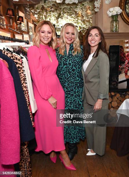 Kimberley Walsh, Amy Walsh and Louisa Lytton attend the launch of Dorothy Perkins' second collaboration with Kimberley Walsh, on September 28, 2022...