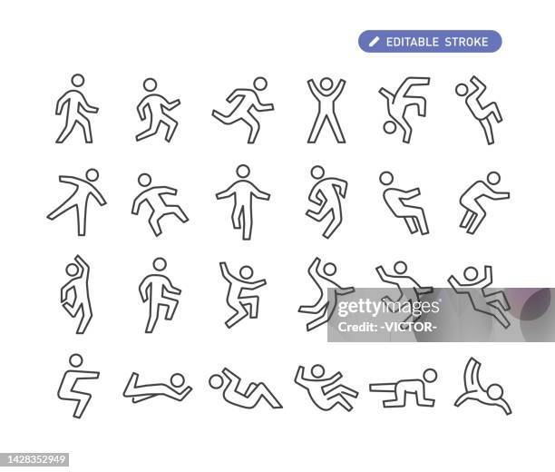 action icons - line serie - fitnessraum stock-grafiken, -clipart, -cartoons und -symbole