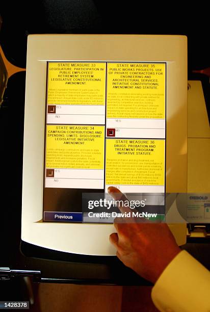 Accuvote Machine Accu Vote Photos and Premium High Res Pictures - Getty Images