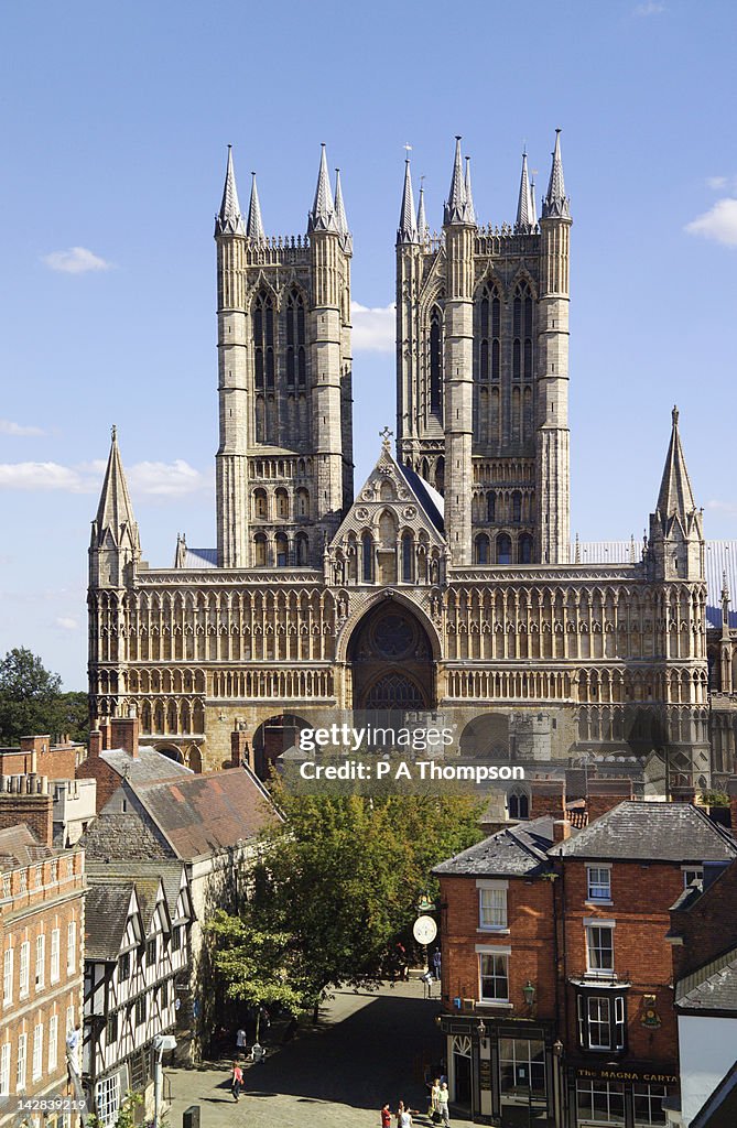 Lincoln Cathedral and Square, Lincoln, Lincolnshire, England