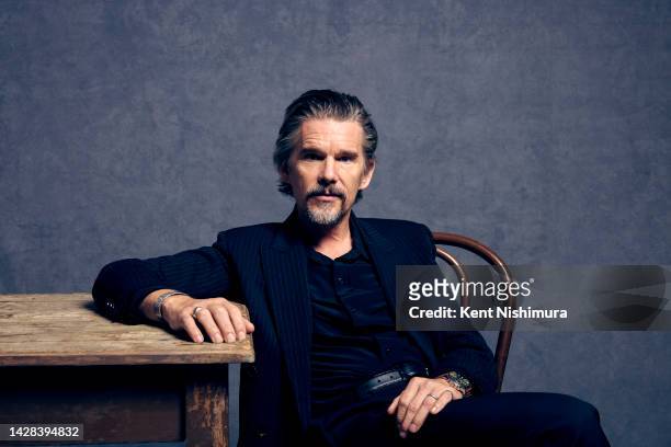 Actor Ethan Hawke of 'Raymond And Ray' is photographed for Los Angeles Times on September 12, 2022 in Toronto, Canada. PUBLISHED IMAGE. CREDIT MUST...