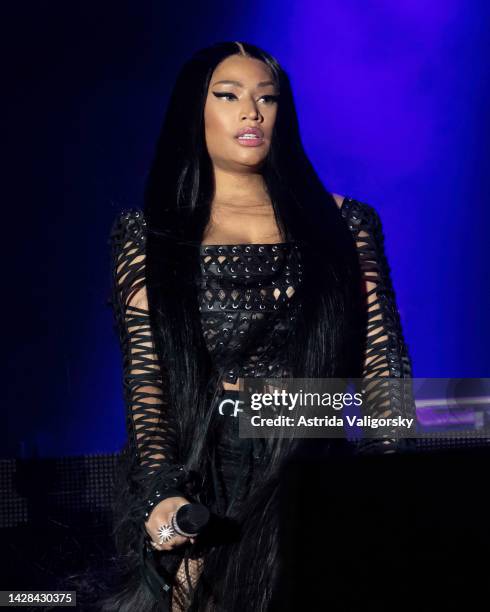 Nicki Minaj performs during Rolling Loud at Citi Field on September 23, 2022 in New York City.