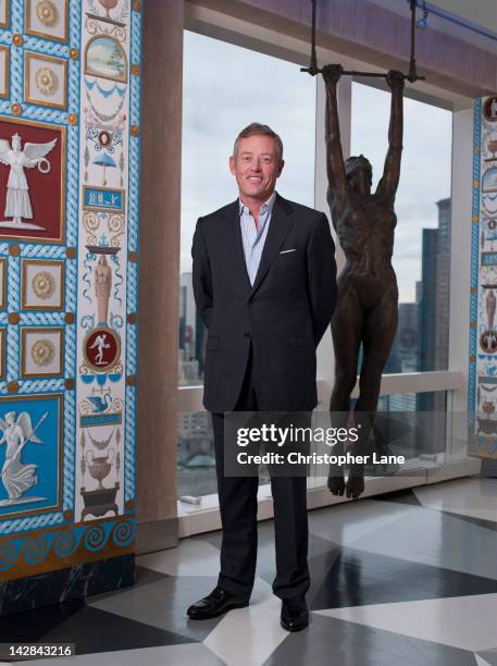 Investor Alex Vik poses for Forbes Life Magazine on October 21, 2011 in New York City.