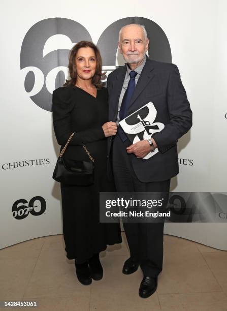 Barbara Broccoli and Michael G. Wilson attend Christie's 60 Years of James Bond Auction at Christie's on September 28, 2022 in London, England.