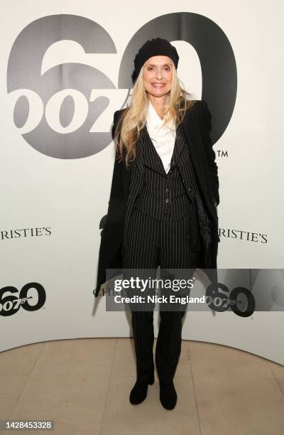 Maryam D'Abo attends Christie's 60 Years of James Bond Auction at Christie's on September 28, 2022 in London, England.