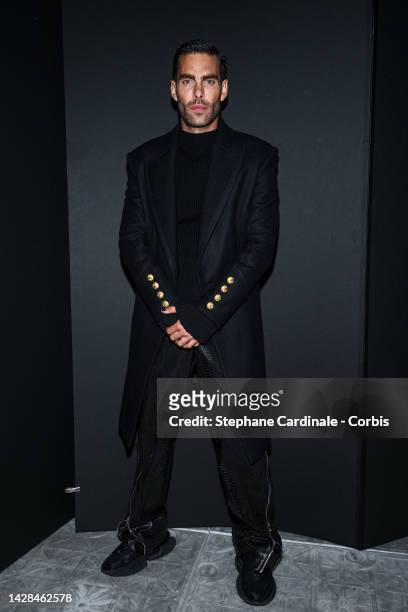 Jon Kortajarena attends the Balmain Womenswear Spring/Summer 2023 show as part of the Balmain Festival V03 during the Paris Fashion Week on September...