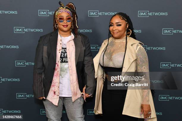 Da Brat and Jesseca “Judy” Dupart attend AMC Networks Summit 2022 at 74Wythe on September 28, 2022 in New York City.