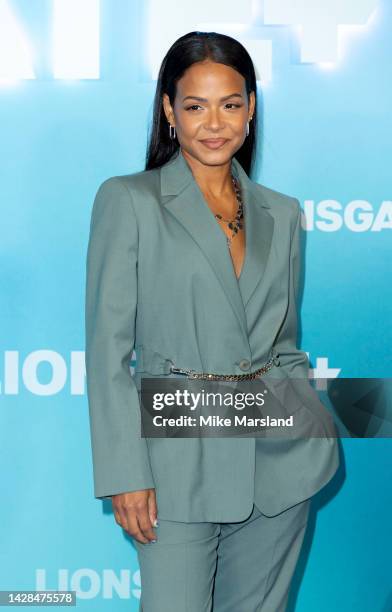 Christina Milian attends the LIONSGATE+ launch at Freemasons Hall on September 28, 2022 in London, England.