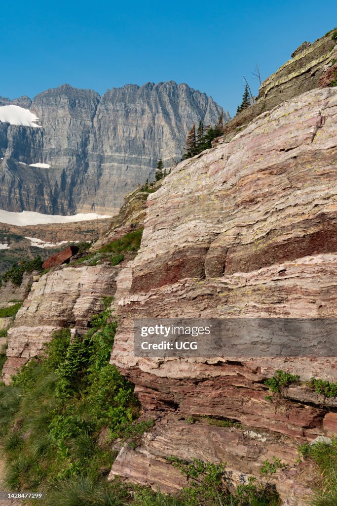 Proterozoic Grinnell Formation, MT (vertical)