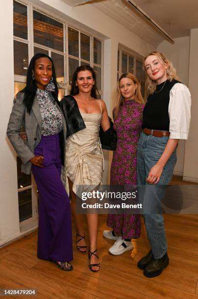 Anne Welsh, Nicole Whittle, Rebecca Morter and Ruth MacGilp attend the Lone Design Club x The Crown Estate closing night celebration on September 28,...