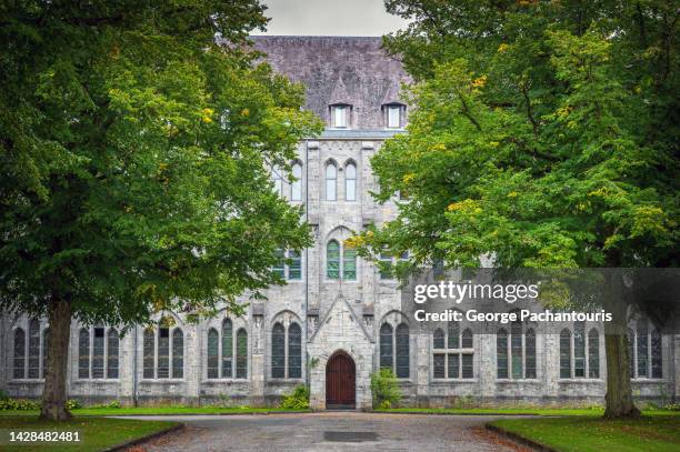 maredsous abbey exterior in belgium - abbey bildbanksfoton och bilder