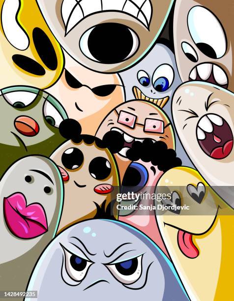 halloween ghosts - candy hearts background stock illustrations