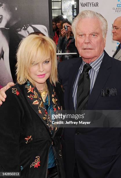 Katie Wagner and Robert Wagner attends the World Premiere of 40th Anniversary Restoration of "Cabaret" at Grauman's Chinese Theatre on April 12, 2012...