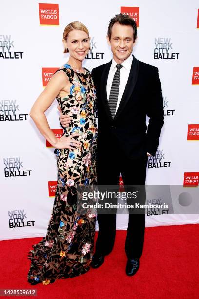 Claire Danes and Hugh Dancy attend the New York Ballet 2022 Fall Fashion Gala at David H. Koch Theater at Lincoln Center on September 28, 2022 in New...