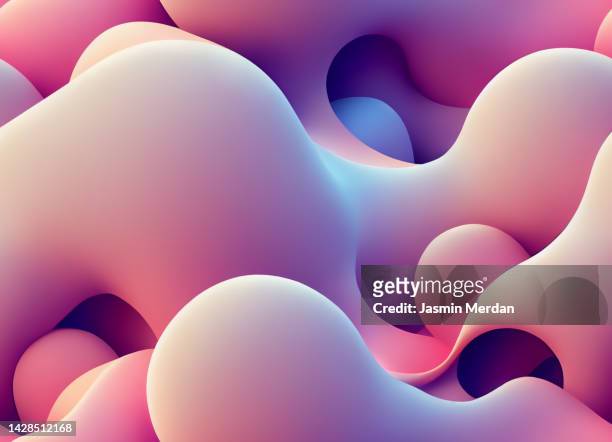 flowing soft smooth round render background - institute of urology changing lives and creating cures gala stockfoto's en -beelden