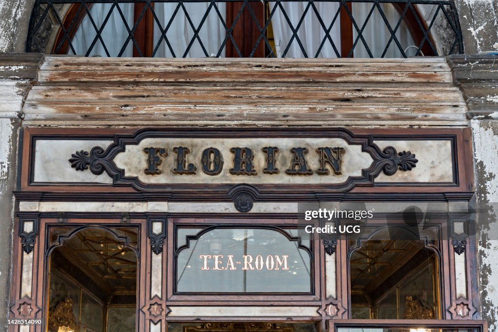 Florian Cafe is the oldest coffee house in continuous operation in Italy, and one of the oldest in the world. Venice, Italy, Europe, EU