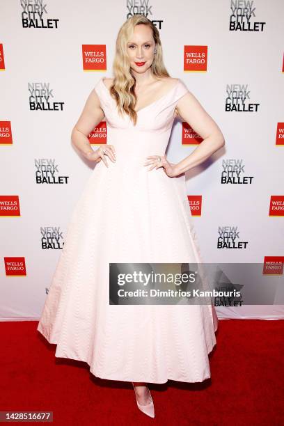 Gwendoline Christie attends the New York Ballet 2022 Fall Fashion Gala at David H. Koch Theater at Lincoln Center on September 28, 2022 in New York...