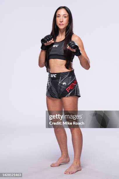 Jessica Penne poses for a portrait during a UFC photo session on September 28, 2022 in Las Vegas, Nevada.