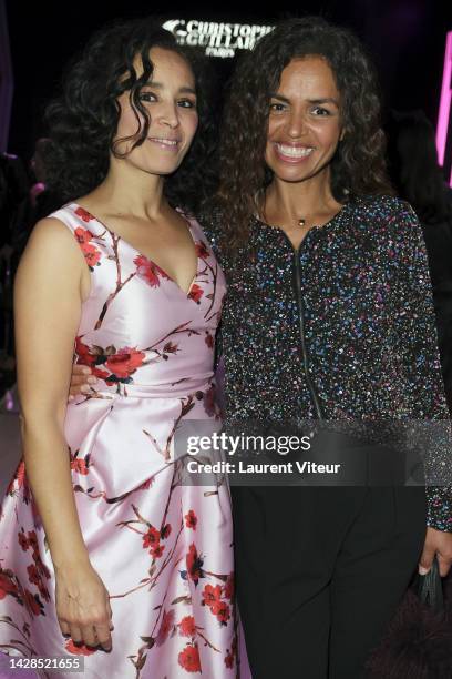 Aida Touihri and Laurence Roustandjee attend the Christophe Guillarme Womenswear Spring/Summer 2023 show as part of Paris Fashion Week on September...