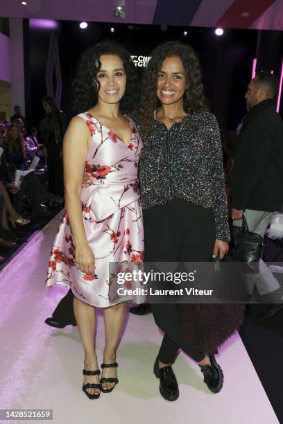 Aida Touihri and Laurence Roustandjee attend the Christophe Guillarme Womenswear Spring/Summer 2023 show as part of Paris Fashion Week on September...