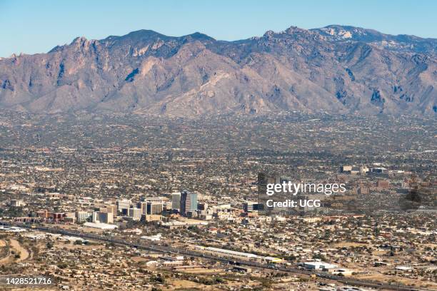 Tucson, Arizona, USA and Santa Catalina Mountains.