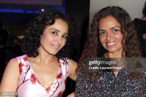 Aida Touihri and Laurence Roustandjee attend the Christophe Guillarme Womenswear Spring/Summer 2023 show as part of Paris Fashion Week on September...