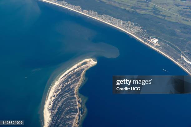 Beach ridges on spit at St. Joseph's Bay, Florida.
