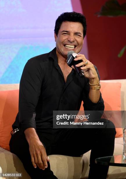 Chayanne at the Billboard Latin Music Week 2022 conference at the Faena Forum on September 28th, 2022 in Miami Beach, Florida.