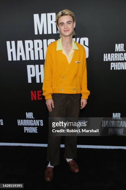 Jaeden Martell attends the Los Angeles Screening of Netflix's "Mr. Harrigan's Phone" at TUDUM Theater on September 28, 2022 in Hollywood, California.