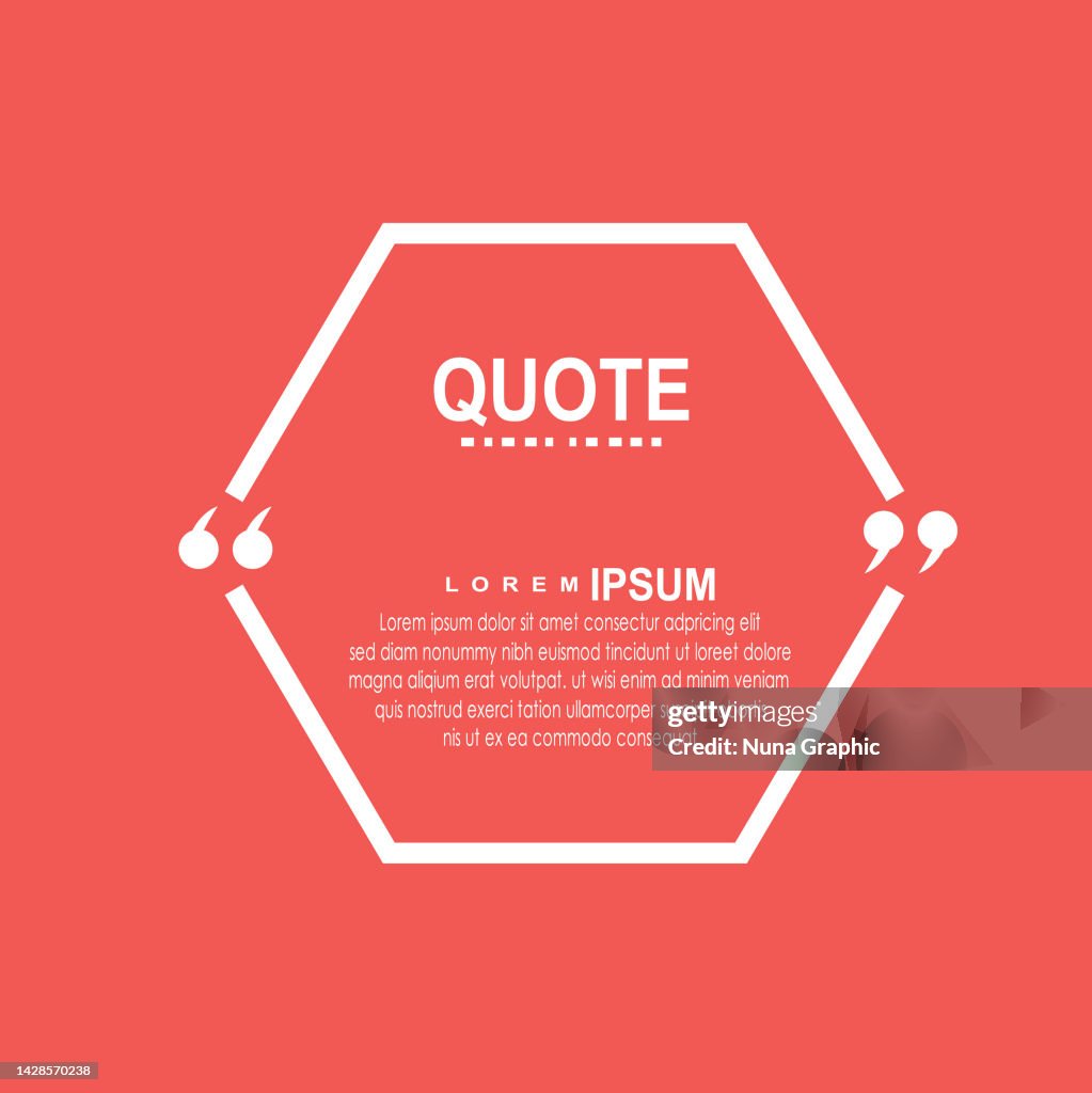 Quote Frame Vector High-Res Vector Graphic - Getty Images