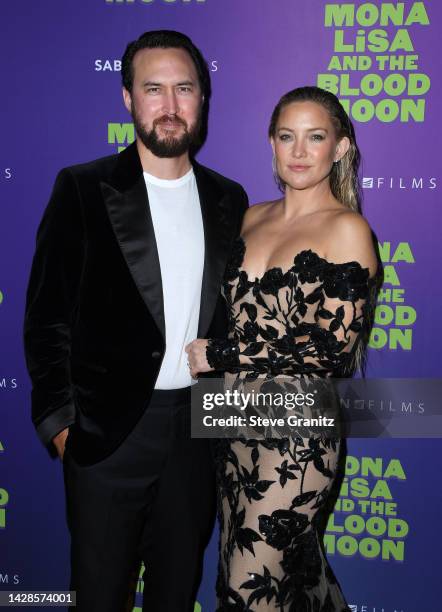 Danny Fujikawa and Kate Hudson arrives at the Los Angeles Special Screening Of "Mona Lisa And The Blood Moon" at Hollywood Post 43 - American Legion...